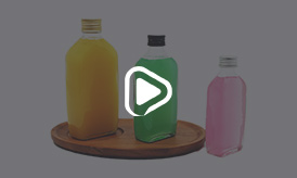 Flat Glass Coffee Bottle