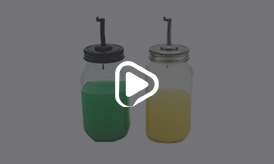 Glass Mason Jar Oil Dispenser