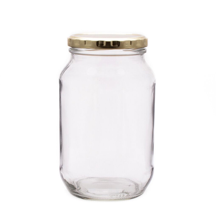 12oz Glass Clear Mason Jar with 70-400 Metal Lid