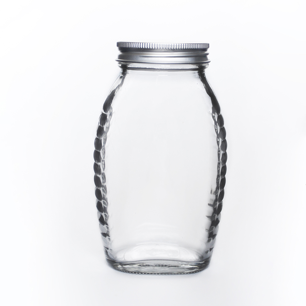 Clear Queenline Honey Jar 330ml 660ml With Screw Lid