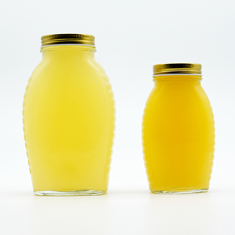 Clear Queenline Honey Jar 330ml 660ml With Screw Lid