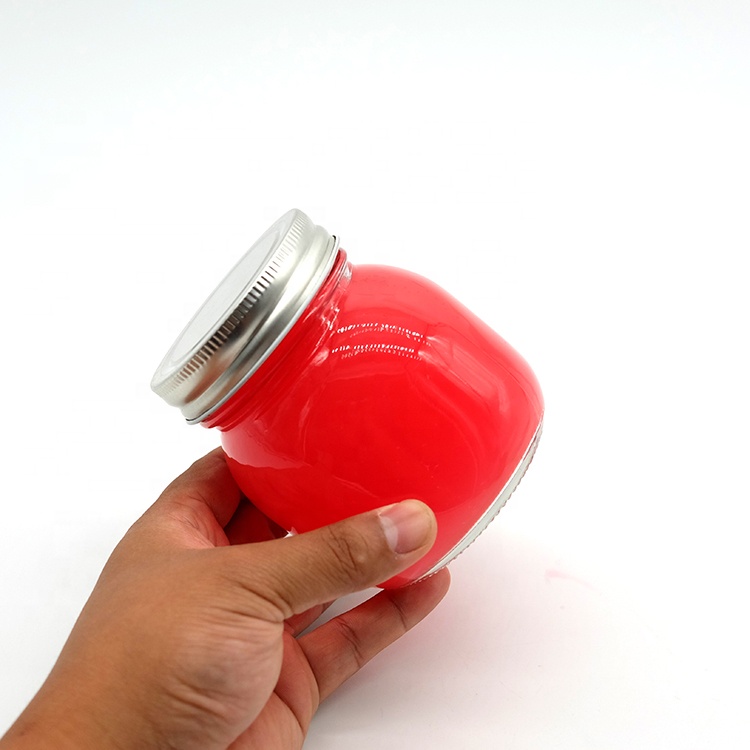 Wholesale Clear Mason Jar with 54mm 70mm Screw Metal Lid No Emboosed