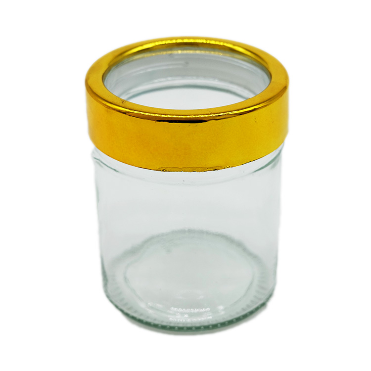 Middle East Style 3g 5g 50g 100g Saffron Jar With Golden Window Lid