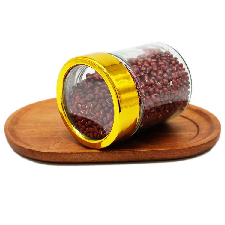 Middle East Style 3g 5g 50g 100g Saffron Jar With Golden Window Lid