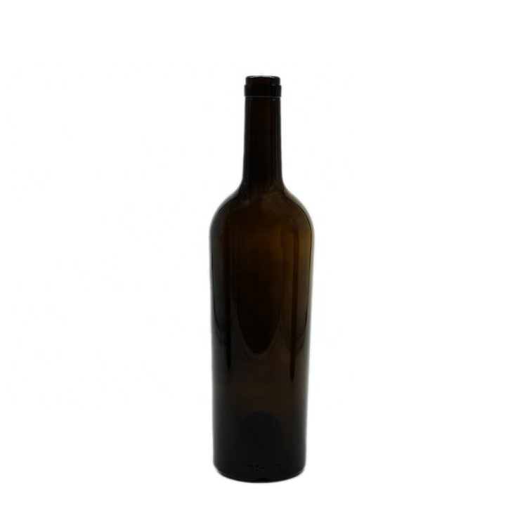 Full Size Glass Red Wine Bottles with Cork