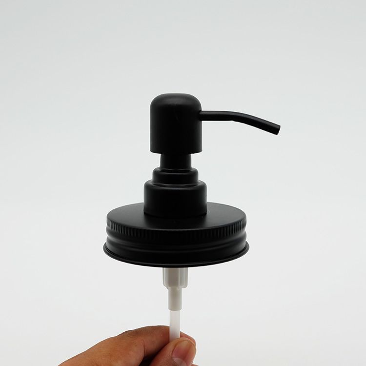 Mason Jar Liquid Soap Dispenser Lids Pumps Replacement for Hand Stainless Steel Rustproof Leak-proof for Regular Mouth Size