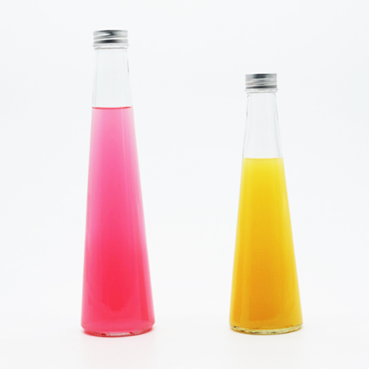 250ml 330ml Glass Connical Flask For Juice Beverage