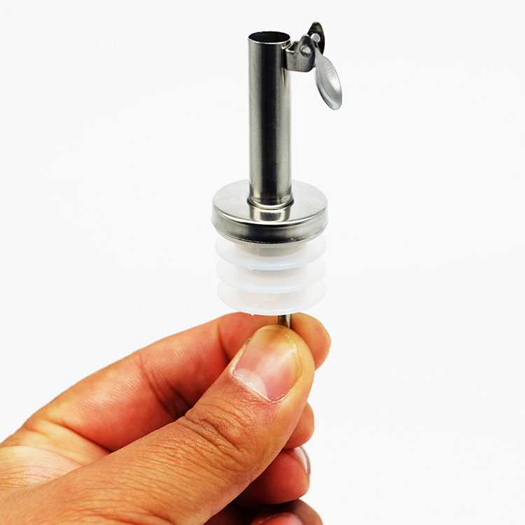 Olive Oil Pourer Flip Top Bottle Pour Spout Oil Vinegar Dispenser Stopper